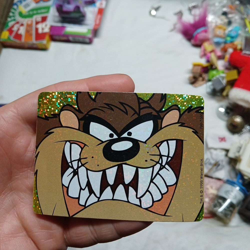 1998 Warner Brothers Looney Tunes Vending Stickers Taz Manian Devil
